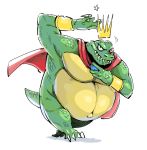  anthro clockfrog crocodile crocodilian donkey_kong_(series) king_k_rool male nintendo overweight reptile scalie solo video_games 