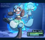  3_toes age_regression cuddlehooves curse diaper drooling feral heterochromia hypnosis magic magic_staff male mind_control nintendo pok&eacute;mon pok&eacute;mon_(species) riolu saliva solo toes video_games 