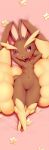  anthro bed breasts dakimakura_design edit female looking_at_viewer lopunny nintendo nipples pok&eacute;mon pok&eacute;mon_(species) pussy red_eyes solo_focus video_games white-castle 