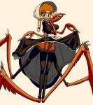  animal_humanoid arachnid arthropod blonde_hair breasts cliffside clothed clothing cordie_(cliffside) dress easy-sassy eyelashes fangs female hair hat humanoid legwear lingerie looking_at_viewer monster_girl_(genre) open_mouth panties saliva solo stockings teeth underwear 