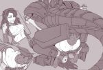  1girl anal anus ass bodysuit breasts clenched_teeth d.va_(overwatch) fucked_silly greyscale headphones huge_penis lying mating_press mecha monochrome nipples on_back overwatch penis pussy robot sex spread_legs teeth torn_bodysuit torn_clothes 