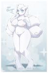  2017 4_fingers 4_toes alolan_vulpix anthro anthrofied belly big_breasts biped black_nose blue_eyes blush border breasts canine cheek_tuft chest_tuft dialogue digital_drawing_(artwork) digital_media_(artwork) english_text eyelashes fan_character female fluffy fluffy_tail front_view full-length_portrait fupa fur gradient grey_background grey_fur hair holding_head huge_breasts humanoid_hands inner_ear_fluff knock_kneed light_theme lighting looking_at_viewer mammal markings metaljaw75 multi_tail multicolored_fur navel nintendo nipples nude open_mouth outline overweight overweight_female pink_nipples pinup plantigrade pok&eacute;mon pok&eacute;mon_(species) pok&eacute;morph portrait pose pussy regional_variant shadow shy simple_background snout socks_(marking) solo sparkle standing surprise text thalia_(niveusaurum) thick_thighs tiptoes toes tuft two_tone_fur video_games white_background white_border white_fur white_hair white_pussy white_tail 