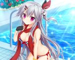  bikini cleavage hanasaki_work_spring hontani_kanae saga_planets shiranui_inori swimsuits wet 