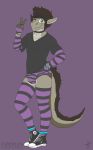  2018 anthro biceps biped bottomless bulge butt clothed clothing collar dancing digital_drawing_(artwork) digital_media_(artwork) dragon footwear fur glowstick hair legwear looking_at_viewer male muscular open_mouth panties pecs rave scalie shirt shoes simple_background sleeves smile solo standing stockings teeth thick_thighs thigh_highs tiberius tiberius_creations tights underwear wide_hips 