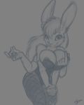 breasts clothing female four_armed lagomorph leaning lollipop_bunny mammal onelovelydovely rabbit smile snap 