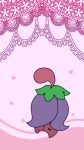  cherubi closed_mouth creatures_(company) full_body game_freak gen_4_pokemon muguet nintendo no_humans petals pink_background pokemon pokemon_(creature) simple_background smile solo standing 