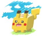  2018 ambiguous_gender kotaro_kurokawa nintendo open_mouth pikachu pok&eacute;mon pok&eacute;mon_(species) pok&eacute;mon_quest red_cheeks video_games 