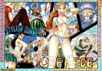  2girls 7boys abs asa back barbecue bare_arms bare_shoulders beach bikini black_hair blonde_hair blue_hair bracelet breasts brook butt_crack cloud curvy food franky_(one_piece) fruit green_hair hips jewelry large_breasts legs long_hair monkey_d_luffy multiple_girls nami_(one_piece) navel nico_robin official_art one_piece orange_hair outdoors reindeer roronoa_zoro sand sanji scar sea short_hair skeleton sky stomach sunglasses swimsuit thick_thighs thighs tongue tongue_out tony_tony_chopper usopp vinsmoke_sanji watermelon 