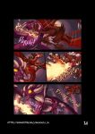  comic conditional_dnp dragon fangs female fight fire hi_res kayla-na male malefor spyro_the_dragon video_games 
