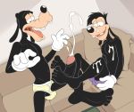  anthro anti_dev canine clothing disney dog duo father father_and_son feet foot_fetish footjob goof_troop goofy_(disney) incest long_penis male male/male mammal max_goof parent penis sex son underwear 