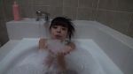  1girl animated animated_gif asian bathtub black_hair flat_chest japanese_(nationality) photo source_request tagme wet 