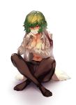  kazami_yuuka kikimifukuri no_bra open_shirt pantyhose touhou 