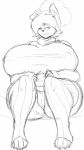  anthro big_breasts breasts canine diana_(thecon) dog eyewear female glasses huge_breasts mammal mature_female nipple_bulge thecon 