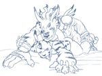  digimon gabumon tagme weregarurumon 