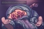  2018 3:2 alien alien_(franchise) annoyed big_breasts big_male breast_expansion breasts digital_media_(artwork) expansion female human inflation mammal monster nipples nude orionart parasite prometheus pussy restrained sex simple_background tentacles trilobite unknown_species vein veiny_breasts 