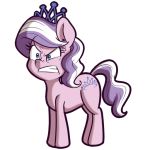 2018 alpha_channel angry anibaruthecat cutie_mark diamond_tiara_(mlp) earth_pony equine eyelashes female feral friendship_is_magic hair horse mammal multicolored_hair my_little_pony pony simple_background solo transparent_background two_tone_hair young 