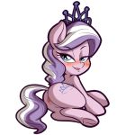  2018 alpha_channel anibaruthecat anus blush butt cub cutie_mark diamond_tiara_(mlp) earth_pony equine eyelashes female feral friendship_is_magic hair hooves horse looking_at_viewer mammal multicolored_hair my_little_pony pony pussy simple_background solo transparent_background two_tone_hair underhoof young 