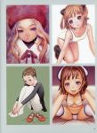  bra cleavage leotard pantsu pantyhose range_murata swimsuits thighhighs 