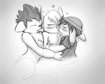  &lt;3 2016 alien beanie blush bottomless chamille claws clothed clothing digital_drawing_(artwork) digital_media_(artwork) disney ears_down experiment_(species) eyes_closed fan_character female fur grey_background greyscale group group_sex hair hat head_tuft hi_res kissing licking lilo_and_stitch looking_at_another male male/female monochrome nude raised_inner_eyebrows rib_(ribera) sex shirt simple_background sketch solosandwich t-shirt threesome tongue tongue_out walker_(solosandwich) 