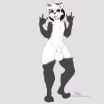  animal_genitalia anthro balls bear coldfrontvelvet looking_at_viewer male mammal nude panda sheath smile solo standing thick_thighs tongue tongue_out wide_hips 