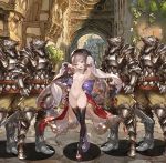  1girl 4boys breasts folia granblue_fantasy multiple_boys nipples nude nude_filter official_art pussy third-party_edit 