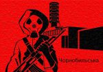  ak-47 assault_rifle chernobyl_npp gas_mask gun nbc_suit nuclear_reactor nuclear_symbol rifle russian_text stalker_(game) thai thailand weapon 
