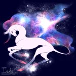  cervine equine female feral galaxy hooves horn mammal nebula solo star the13thblackcat unicorn 