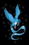  ambiguous_gender articuno beak black_background feral inokithefox legendary_pok&eacute;mon nintendo pok&eacute;mon pok&eacute;mon_(species) simple_background solo video_games 