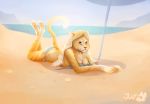  2018 beach breasts butt feline female invalid_tag lion lying mammal sand sea seaside solo sunny twymouse water 