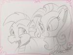  2018 andy_price dragon equine fangs female friendship_is_magic g3_spike_(mlp) male mammal my_little_pony reptile scalie traditional_media_(artwork) wysteria_(mlp) 