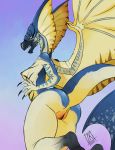 2018 anthro breasts butt capcom dragon female legiana monster_hunter monster_hunter_world nipples nude open_mouth pussy solo teeth video_games wings wyvern zwitterkitsune 
