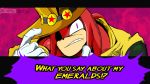  anthro clothed clothing echidna english_text gloves hat hol_horse jojo&#039;s_bizarre_adventure knuckles_the_echidna male mammal monotreme nativefall solo sonic_(series) text video_games 