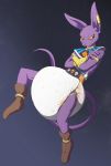  avoid_posting beerus cat diaper dragon_ball dragon_ball_super dragon_ball_z feline fur kurikia male mammal purple_fur 