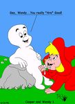  casper_the_friendly_ghost harvey_comics kthanid tagme wendy_the_good_little_witch 