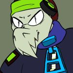  angry clock-work clothed clothing crocodile crocodilian hat headphones latch lethal_league male reptile scalie 