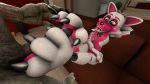  3_toes 3d_(artwork) alien animatronic anthro canine claws crossover digital_media_(artwork) duo erection feet female five_nights_at_freddy&#039;s foot_fetish footjob fox funtime_foxy_(fnafsl) halo_(series) hand_behind_head humanoid interspecies leynadtsio machine male male/female mammal nude penis robot sangheili sex sister_location smile source_filmmaker toe_claws toes video_games 