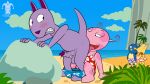  2018 anal anthro assisted_exposure austin_(backyardigans) avian backyardigans balls beach bird blargsnarf blush clothing cub day detailed_background digital_media_(artwork) erection female foreskin glans group hi_res hippopotamus holding_penis humanoid_penis humor kangaroo male male/female male_focus mammal marsupial nude open_mouth oral outside pablo penguin penis precum retracted_foreskin rimming seaside sex sky smile swimsuit tasha tongue tongue_out uncut uniqua unknown_species water watermark young 