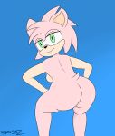  amy_rose butt digitalspaz female hedgehog mammal nude sonic_(series) thick_thighs twerking video_games 