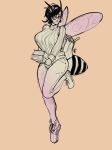  absurd_res animal_humanoid arthropod bee_humanoid big_breasts book breasts clothed clothing female hi_res humanoid insect_humanoid mature_female nooken solo 
