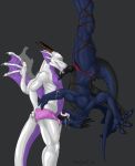  2011 69_position amocin anthro balls bdsm bondage bound clothing cum digital_media_(artwork) dragon duo erection eyes_closed fellatio male male/male membranous_wings necrodrone nude oral penis scalie sex smile tongue tongue_out wings 