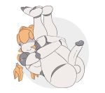  2018 android balls breasts dickgirl digital_media_(artwork) freckles hair hi_res humanoid humanoid_penis intersex lisette_(mewlesverne) machine metalling penis robot simple_background solo thick_thighs 