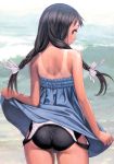  ass range_murata school_swimsuit skirt_lift swimsuits tagme tan_lines 