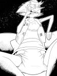  alien black_and_white cartoon_network diaper female gem_(species) humanoid life_jacket life_preserver monochrome outside pearl_(steven_universe) sky solo star starry_sky steven_universe swootydoo 