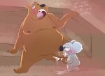 anthro balls bear cartoon_network cum cum_in_mouth cum_inside duo fellatio grizzly_(wbb) grizzly_bear koala male male/male mammal marsupial nom_nom_(wbb) oral penis sex size_difference thiger we_bare_bears 