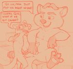  anatomically_correct anatomically_correct_penis animal_genitalia animal_penis anthro anus balls canine canine_penis disney duo ferret fox gideon_grey male male/male mammal mizzyam mustelid mustelid_penis open_mouth penis travis_(zootopia) zootopia 