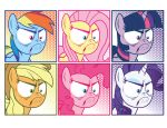  2015 applejack_(mlp) equine female fluttershy_(mlp) friendship_is_magic frown hi_res horn horse inspectornills mammal my_little_pony pegasus pinkie_pie_(mlp) pony rainbow_dash_(mlp) rarity_(mlp) reaction_image twilight_sparkle_(mlp) unicorn winged_unicorn wings 