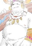  2018 anthro balls bear belly crushfang_(sdorica_sunset) humanoid_hands lep5j7n153qjrf2 male mammal moobs navel nipples overweight overweight_male penis polar_bear sdorica_sunset solo 