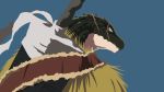  2018 facial_scar lizardman male melee_weapon mrxd2 overlord_(series) reptile scalie scar shasuryu_shasha solo sword weapon 