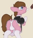  bulge butt clothed clothing crossdressing dusty_tomes equine fan_character horse maid_uniform male mammal my_little_pony panties pony solo underwear uniform 