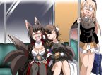  akagi_(azur_lane) animal_ear_fluff animal_ears azur_lane black_hair black_kimono blonde_hair blood breasts brown_hair cleavage closed_eyes commentary_request crossover epaulettes fox_ears fox_tail goggles goggles_on_head hanna-justina_marseille horns injury japanese_clothes kimono kitsune large_breasts long_hair mikasa_(azur_lane) military military_uniform multiple_girls multiple_tails open_mouth pantyhose sitting skirt sleeping standing steed_(steed_enterprise) straight_hair strike_witches surprised tail uniform very_long_hair world_witches_series 